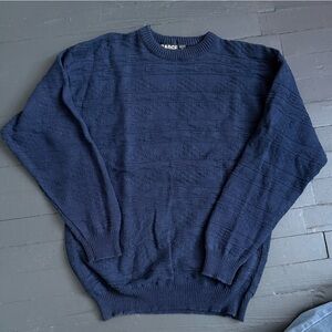 Badge Men’s Navy Blue Crew Neck Sweater Size XL